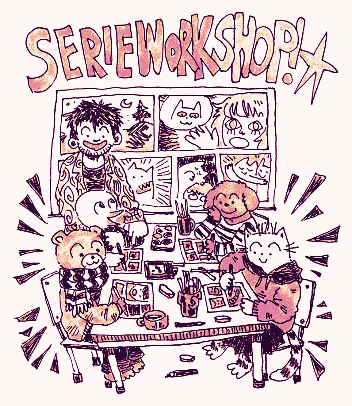 Serietecknarworkshop med Elias Ericson