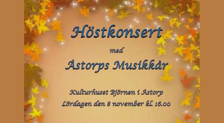 Bild till evenamnget Höstkonsert med Åstorps musikkår