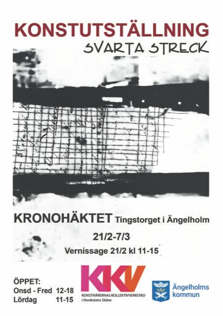 SVARTA STRECK Konsutställning